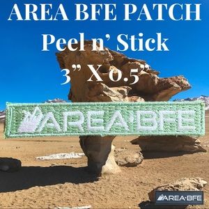 AREA BFE fabric patch. adhesive on one side.